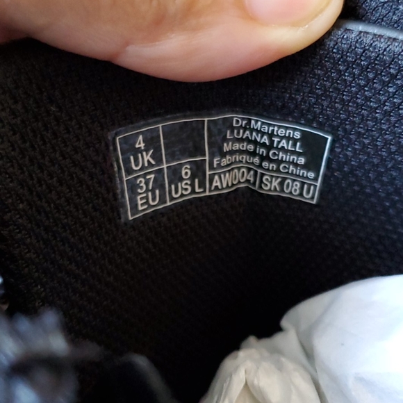 Dr martens tall combat black leather boot sz 6 - Picture 7 of 15
